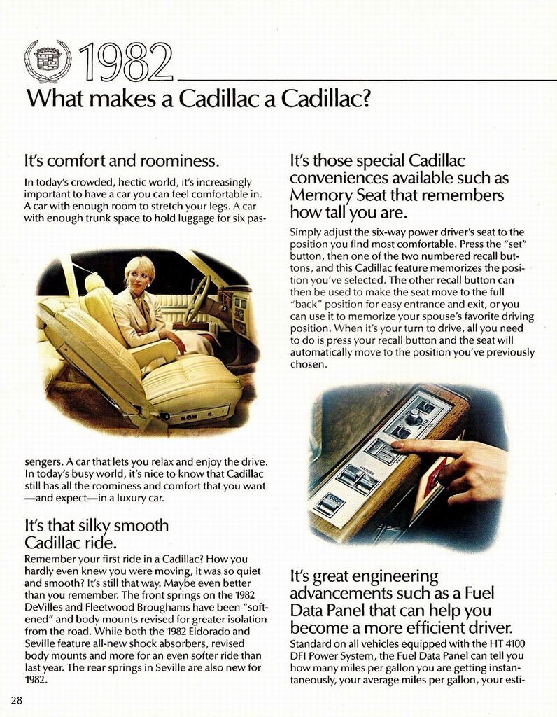 1982 Cadillac Prestige Brochure Page 18
